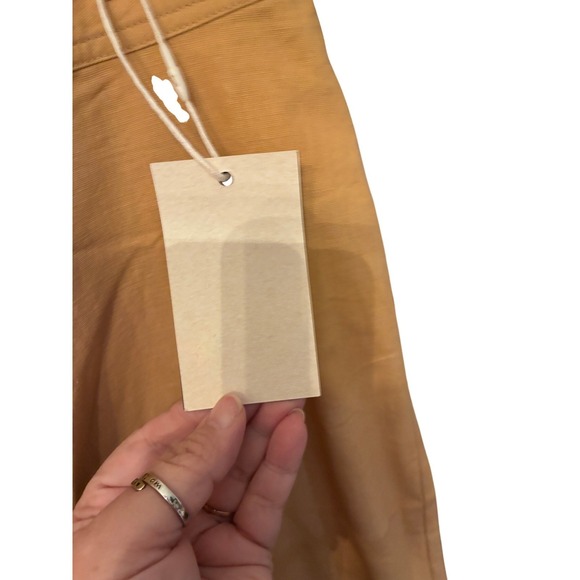 Flamingals‎ Women Mustard Yellow Wide Leg High Rise New With Tags Size M - Picture 5 of 6